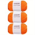 thumbnail image 1 of Unbranded Fil Mélangé Coton-Nylon Couleur Unie, 3 Écheveaux, 1 of 5