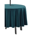 thumbnail image 3 of Vargottam Indoor/Outdoor Round Tablecloth 58 Inch Round Tablecloth with Umbrella, Waterproof Zippered Patio Table Cloths, Spring/Summer Table Covers for Backyard Circular Table/BBQs/Picnic-Teal Blue, 3 of 7