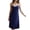 Blue, variant on Musefolio Women’s Sleeveless V-Neck Cami Nightgown Summer Lace Trim Slim Fit Solid Color Sexy Lingerie Sleepwear Dress S-XL