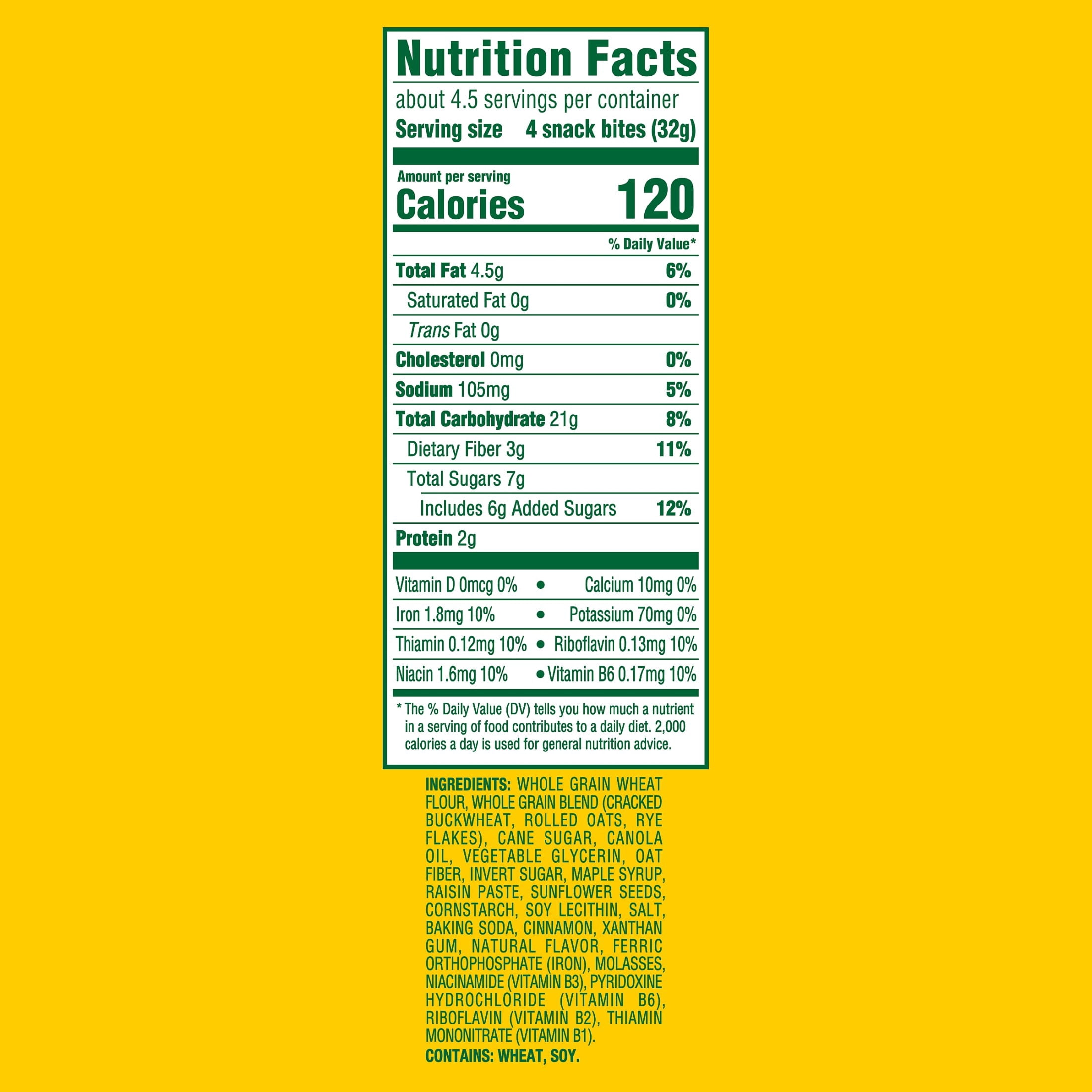 belVita Energy Snack Bites, Maple, Cinnamon and Sunflower Seed, 5 oz Bag