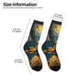 thumbnail image 2 of Honeii Whimsical Starry Night Scene Print Children's Colorful Socks,Unisex Kids and Toddlers' Cushioned Sock,Kids Athletic Crew Socks,for Everyday Wear and Sports, 2 of 5
