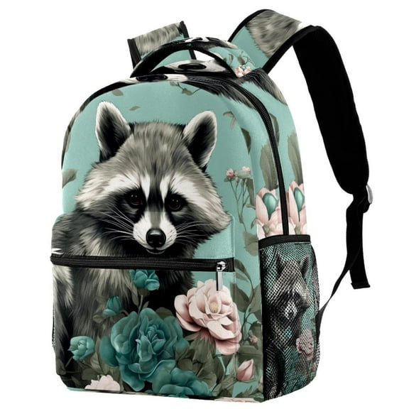 Lightweight Backpack Raccoon School Bag Travel Laptop Daypack for Men Women Casual Rucksack