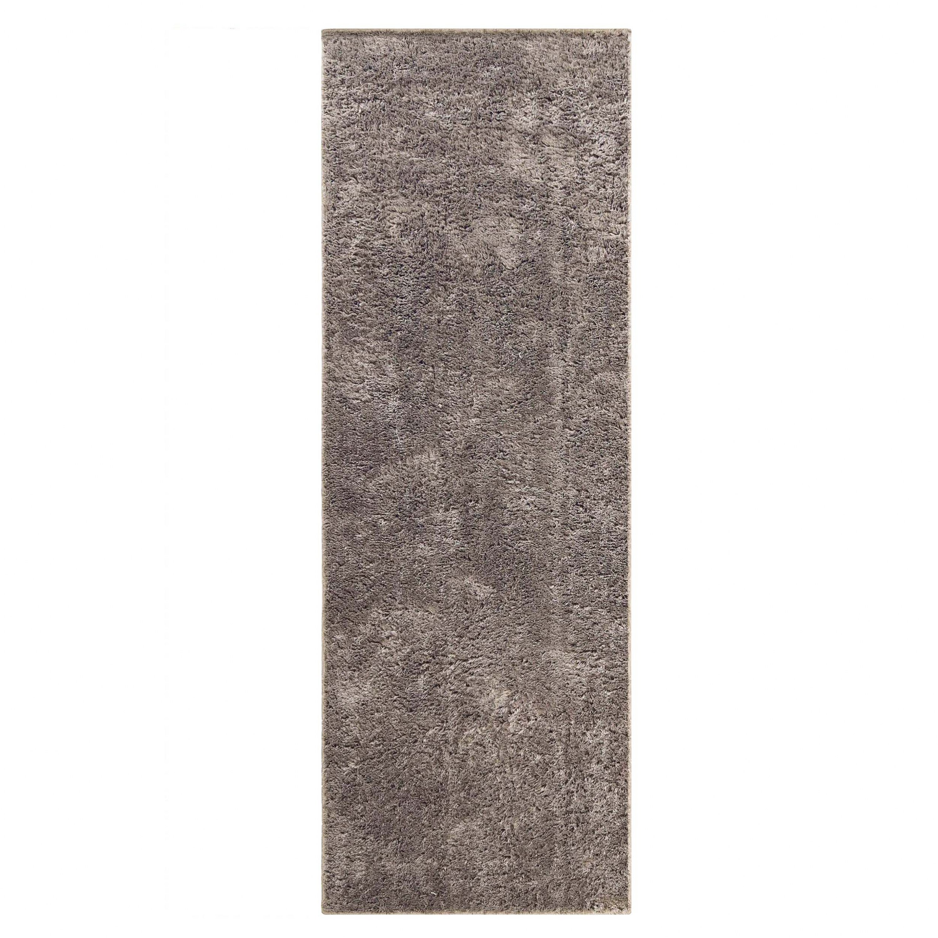 Superior California Shag Non-Slip Indoor Area Rug, 2' 7" x 8', Warm Stone