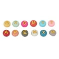 thumbnail image 2 of Acrylic Letter Beads, Beard Bead Round Smoother Edges Acrylic Material  For DIY Bracelet, 2 of 8