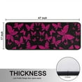 thumbnail image 5 of Kitchen Rugs Sets Of 2,Black Pink Butterfly Pattern Anti Fatigue Kitchen Mat Rugs Non Slip Washable,Decorative Kitchen Floor Mats for Kitchen,Sink,Laundry,17"x47"+17"x47", 5 of 5