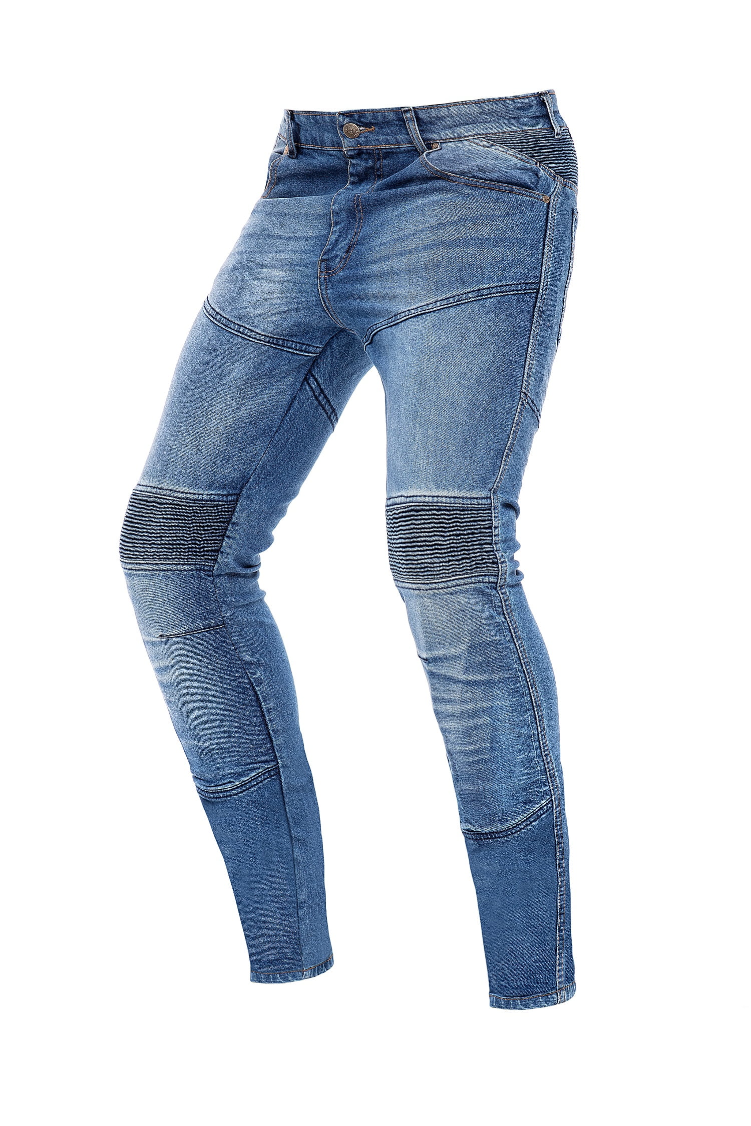 Men Motorcycle Jeans Reinforced Jeans Made With DuPont™ Kevlar® Biker Pants Blue 