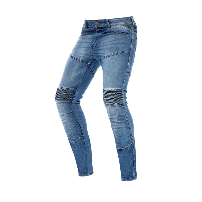 SKYLINEWEARS Men Motorcycle Riding Pants Denim Jeans Reinforce Biker Jeans  with Aramid Protection Lining