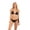 Black, variant on Women's Tie Side Bottom Padded Top Triangle Bikini Bathing Suit Two Piece Bikini Swimsuit