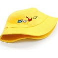 thumbnail image 3 of Fashion Embroidery Bucket Hat Cotton Beach Fisherman Hats for Women Girls, 3 of 7