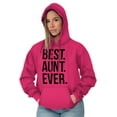 thumbnail image 3 of Best Aunt Ever Cute Favorite Auntie Hoodie Sweatshirt Women Brisco Brands L, 3 of 6