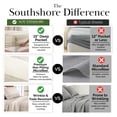 thumbnail image 4 of Southshore Fine Linens Quiet Horizon Taupe Striped Patterned Sheet Set, Ultra Soft Brushed Microfiber, 15 Inch Deep Pocket, 4 PCS, 1 Flat Sheet, 1 Fitted Sheet and 2 King Pillowcases, King, 4 of 9