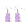 thumbnail image 4 of Jumpingount Gancho para la oreja Dibujos animados Color caramelo Regalo del día de San Valentín Decoraciones para dama Pendiente de gota Patrón largo Violeta 10piezas Jumpingount CBP277145, 4 of 5