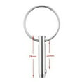 thumbnail image 4 of Mosiee 5*28Mm 316 Stainless Steel Ball Pin Safety Pin Spring Steel Ball Pin, 4 of 8