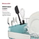 thumbnail image 4 of KitchenAid Escurreplatos compacto resistente a la oxidación, que ahorra espacio, con bandeja para cubiertos extraíble y escurridor autodrenante en ángulo, 12,63 x 15,87 x 5,54 pulgadas, agua mineral, 4 of 8
