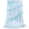 thumbnail image 2 of Pofeuu Blue Marble Print Ultra-Soft Micro Fleece Blanket,for Bed Or Sofa,All Season Throw Blankets Flannel Blanket-40"x30", 2 of 7