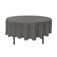 thumbnail image 1 of LA Linen TCpop90R-CharcoalP34 Nappe en Popeline de Polyester, Charbon - Ronde de 90 Po, 1 of 2