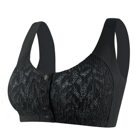 

Bras for Women Women Fashion Casual Lace Front Button Underwear Without Rims Vest Lace Plus Size Bra Push up Bras for Women