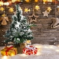 thumbnail image 5 of Byujiro Mini Christmas Tree for Tabletop Christmas Decorations Small Mini Christmas Tree Package Home Christmas Scene Decoration OrnamentsDesktop Mini Christmas Tree Portable Holiday Tree, 5 of 6