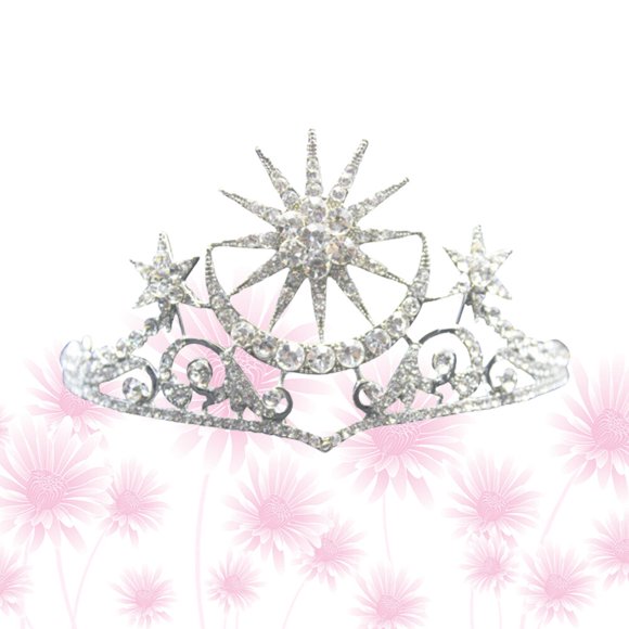 OHOIOLLA Hair Accessories Coronadas Plateadas Con Para Uso En Eventos Y Celebraciones