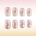 thumbnail image 4 of Press on Nails Medium Coffin Yellow Fake Nails Cute Nails False Nails with Bee Flower Designs Fun Glossy Glue on Nails Summer Spring Acrylic Nails for Women Girls 24 Pcs MNails21 24 Fl Oz (Pack of, 4 of 4