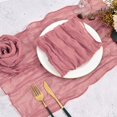 thumbnail image 3 of Washranp 6Pcs Boho Napkin,Solid Color Square Wrinkled Dinner Cloth Napkins Reusable Washable Napkins for Weddings Parties Banquet Restaurant Decoration, 3 of 4