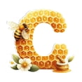 thumbnail image 2 of ¡Ahorra Más con Ofertas!, Colgante de panal pequeño con 26 letras en inglés para bebé volador, colgante plano de acrílico para coche, colgante decorativo para el hogar con abejas Akmoler, 2 of 9