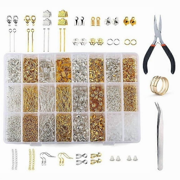1760pcs Jewelry Making Supplies Kit Jewelry Repair Tool with Accessories Jewelry Pliers Jewelry Findings and Beading Wires
