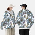 thumbnail image 6 of Kll Flowers And Butterflies Print Men'S Women’s Upf 50+ Sun Protection Outdoor Hoodie Jacket Long Sleeve Fishing Hiking Performance Shirt- 3x-Large, 6 of 8