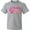AC-Heather Grey, variant on Team Girl Pink Footprints and Arrow Youth T-Shirt