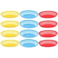thumbnail image 1 of Cesta de comida de 12 uds, cestas de comida rápida de plástico, cestas reutilizables para servir comida, patatas fritas, 1 of 4