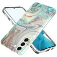 thumbnail image 7 of Marble Pattern Case for Samsung Galaxy S22 Plus, Slim Fit Lightweight Soft Silicone Shockproof Transparent Clear Phone Case with Wireless Charging Magsafe Lens Protection Cover,Marble-C, 7 of 7