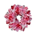 thumbnail image 4 of Guodhu Pink Ribbon Mesh Tulle Wreath 12 Inch Wire Wreath Form for DIY Craft Wreath Supplies Home Door Wall Wedding Farmhouse Wreath Making(Pink L), 4 of 7