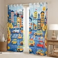 thumbnail image 2 of Castle Fairy Cartoon Car Black Out Curtains,Car Theme Curtains Pack of 2 (42x63 Each), 2 of 6