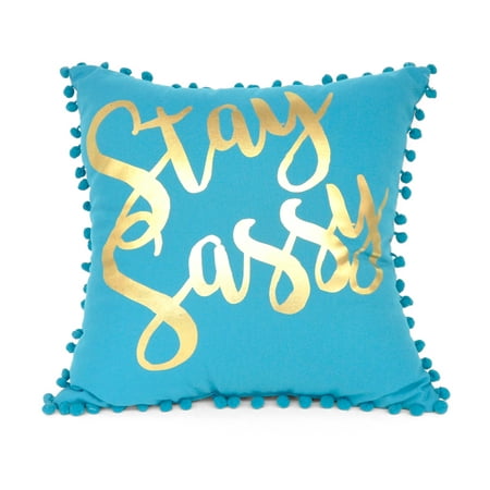 Mainstays Stay Sassy Gold Foil Decorative Pillow Blue Walmart Unique Blue And Gold Decorative Pillows Mainstays Stay Sassy Gold Foil Decorative Pillow Blue Walmart Unique Blue And Gold Decorative Pillows
