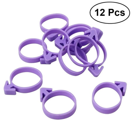 

OUNONA 12PCS Fondant Cream Piping Cake Decorating Icing Bag Sealing Fixed Ring Tied Up Rubber Band