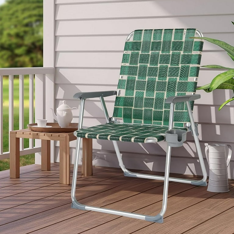 Patio Chairs Webbed Folding Beach Chairs Aluminum Patio Lawn