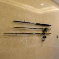 thumbnail image 3 of 6pcs Fishing Rod Holder Fishing Ceiling Rack Display with Accessories for Garage Basement, 3 of 9