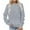 Gray-Sweatshirts, variant on AGWOLF Crew Neck Sweatshirts for Women Casual Long Sleeve Tops with Pocket Comfy Solid Color Loose Pullover Tunic