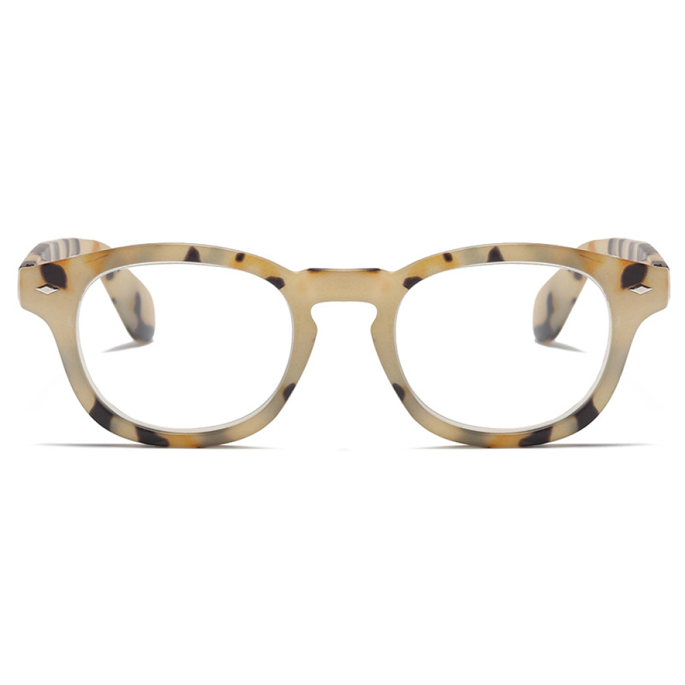 3 Pairs of Square Blue Light Blocking Reading Glasses, Trendy Classic Spring Hinge Readers +2.50 for Women and Men