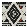 thumbnail image 4 of HAOXIT Table Cloth - Ethnic Table Cover Black White Tabletop Decoration for Party Kitchen 40*40, 4 of 8