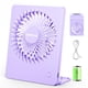 thumbnail image 1 of TriPole Mini ventilador de escritorio portátil, ventilador pequeño ultra silencioso recargable, ventilador de viaje personal de 4,5 pulgadas con inclinación de 180°, plegable y 3 velocidades ajustable, 1 of 5