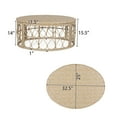 thumbnail image 4 of Colmar Outdoor Wicker Coffee Table,  Faux Rattan,Light Brown, 4 of 7