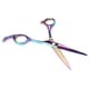thumbnail image 5 of Tijeras profesionales de peluquería y barbería de 5,5" para corte de cabello, multicolor, planas, 5 of 9