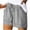 Gray, variant on Ahdbta Womens Plus Size Shorts Comfy Summer Drawstring High Waist Cotton Linen Beach Lounge Shorts for Women Trendy