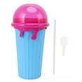 thumbnail image 1 of Taza de batidos congelados Gel de sílice PP DIY Ayuno casero Enfriamiento Taza exprimidora congelada para regalo de verano Azul, 1 of 10
