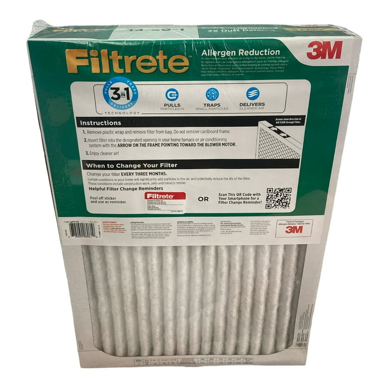 Filtrete Allergen Reduction Plus 2X Dust Filter 4 pk. 14 x 20 x