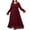 Wine, variant on Feancey Womens Chiffon Maxi Dresses Trendy Plus Size Wedding Guest Dress Mesh Puff Sleeve Lapel Cocktail Dresses High Waist Elegant Flowy Long Dress Purple 4XL