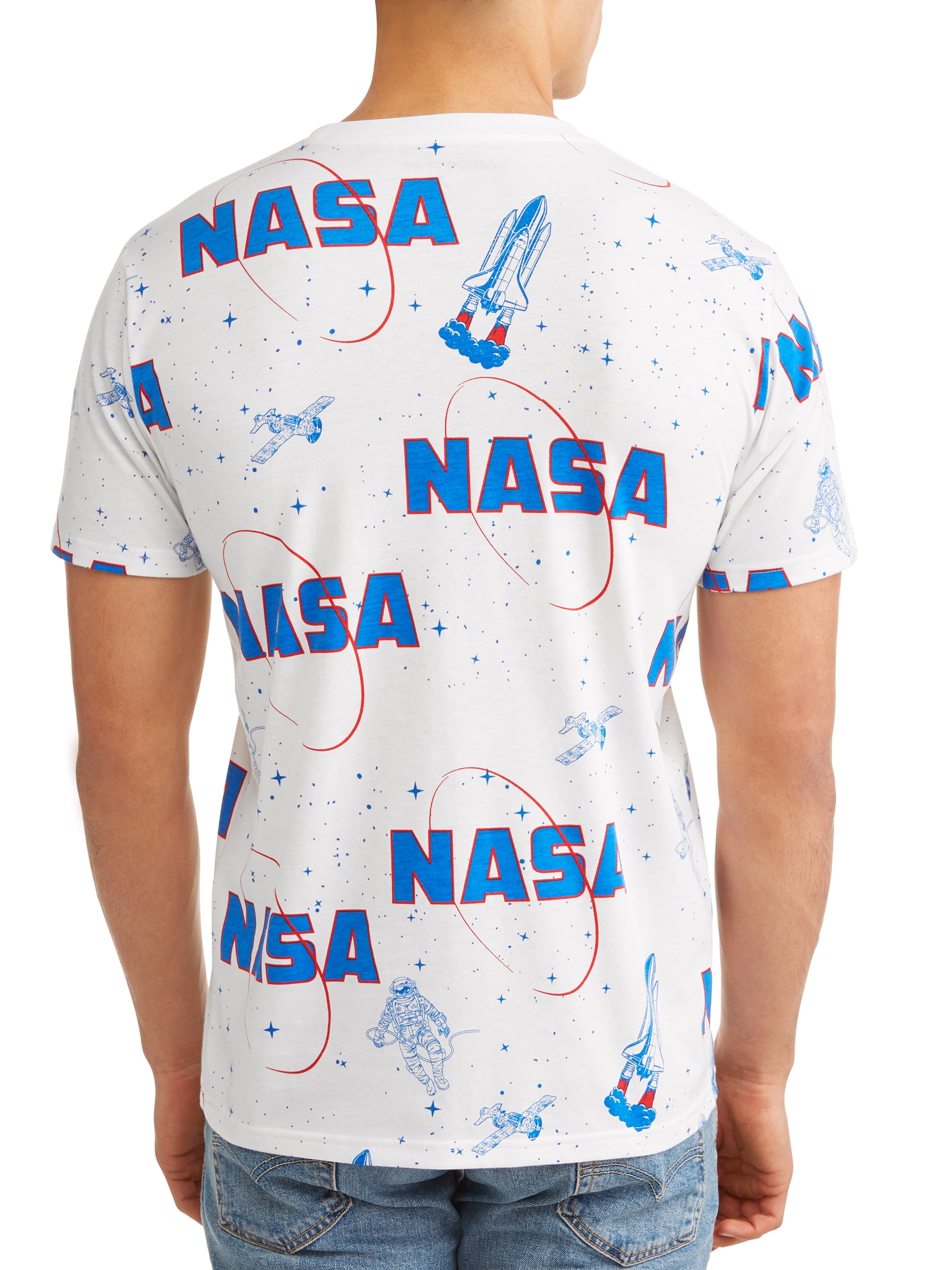 Pop Graphic NASA Men\'s Sleeve T Shirt Short Print Culture \