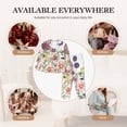 thumbnail image 6 of Xecao Autumn Garden Print Women Pajamas Set Soft Sleepwear Pjs long Sleeve Button Down Nightwear with Long Pants, 6 of 6
