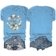 thumbnail image 4 of Blusas de Verano de las Mujeres Flor Impresa Cuello Redondo Manga Corta Superior, Verano Superior de las Mujeres, 4 of 4